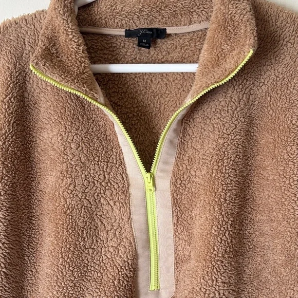 J. Crew Tan Sherpa Pullover - Picture 3 of 7